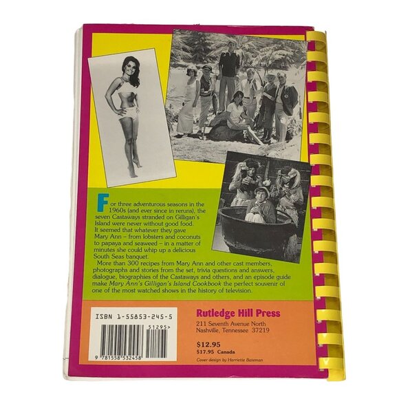 Mary Ann's Gilligan's Island Cookbook Recipe Book Dawn Wells Vintage Ken Beck Ji - Picture 4 of 11